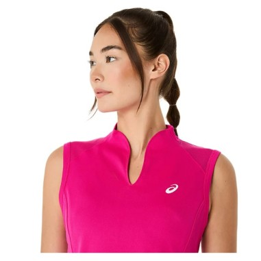 Débardeur ASICS Femme COURT TANK Rose PE 2025