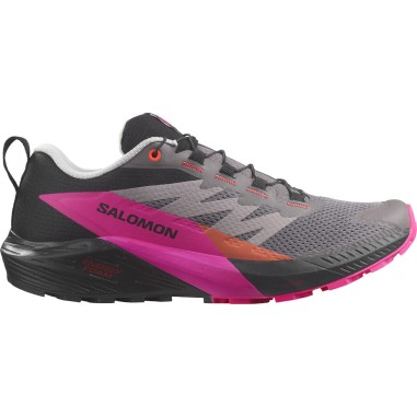 Chaussures Running SALOMON Homme SENSE RIDE 5 Gris / Fushia  AH2023
