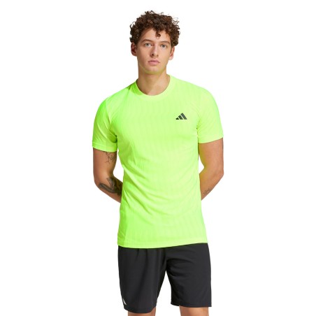 T-Shirt ADIDAS Homme FREELIFT Jaune Fluo PE 2025