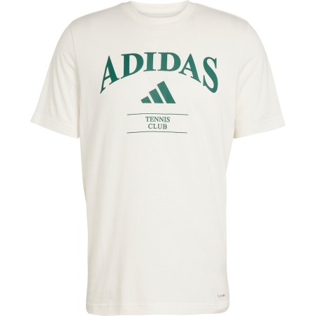 T-Shirt ADIDAS Homme HERITAGE TNS Blanc / Vert PE 2025