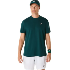 T-Shirts ASICS Homme COURT SS TOP Saxon Green PE 2025