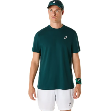 T-Shirt ASICS Homme COURT SS TOP Saxon Green PE 2025