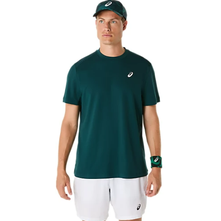 T-Shirts ASICS Homme COURT SS TOP Saxon Green PE 2025