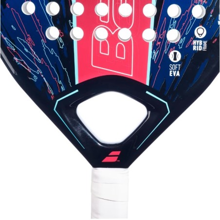 Raquette Padel BABOLAT CONTACT Bleu / Noir / Rouge AH 2022