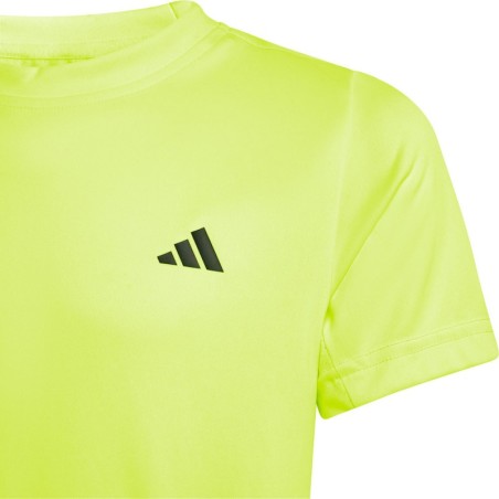 T-Shirt ADIDAS Garçon CLUB TEE Junior Jaune Fluo PE 2025