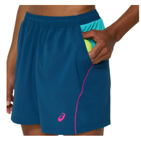 Short Tennis ASICS Homme PADEL COURT 7IN SHORT Mako Blue PE 2025