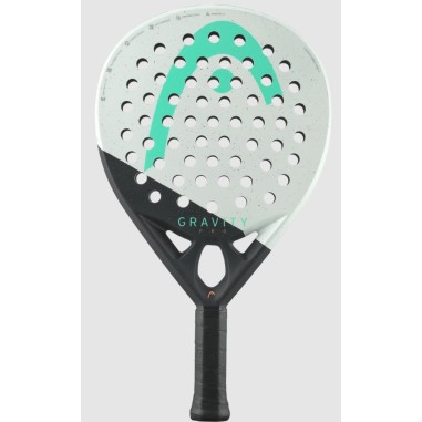 Raquette Padel HEAD GRAVITY PRO (365 g) Noir / Blanc / Vert 2024