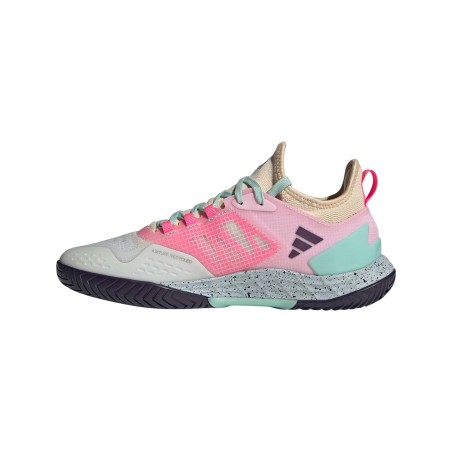Chaussures ADIDAS Homme ADIZERO UBERSONIC 4.1 Toutes Surfaces Blanc/Rose PE 2024
