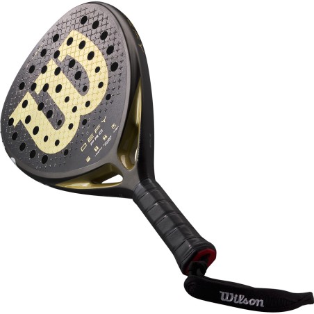 Raquette Padel WILSON DEFY PRO V1 Noir / Doré (370g) 2025