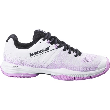 Chaussures Padel BABOLAT Femme SENSA Blanc / Rose PE 2025