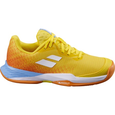 Chaussures BABOLAT Junior Garçon JET MACH 3 Jaune / Orange PE 2025
