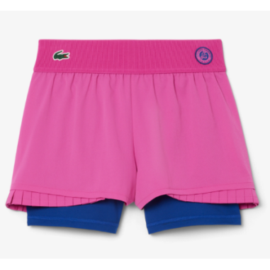 Jupe LACOSTE Sport Femme avec shorty intégré SPORT ROLAND GARROS PE 2025