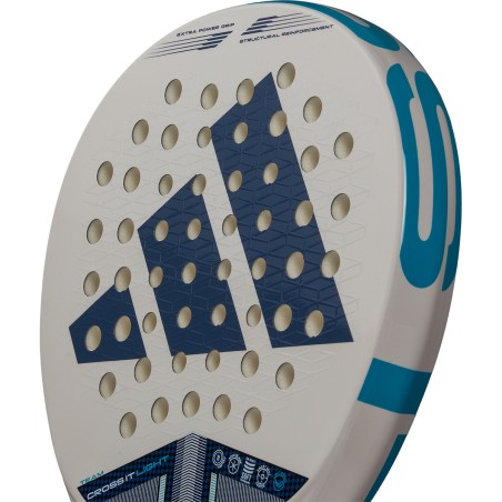 Raquette Padel ADIDAS CROSS IT TEAM LIGHT 3.4 (355g) Blanc / Bleu 2025