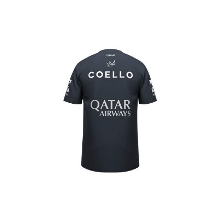 T-Shirt HEAD Homme PADEL ARTURO COELLO Marine / Blanc PE 2025