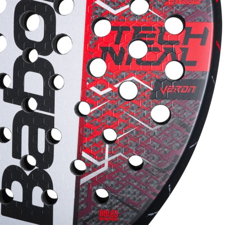 Raquette Padel BABOLAT TECHNICAL VERON Rouge / Noir / Gris (365 g) 2025
