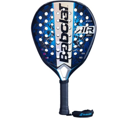 Raquette Padel BABOLAT AIR VIPER Bleu / Noir / Gris / Rose (355 g) 2025