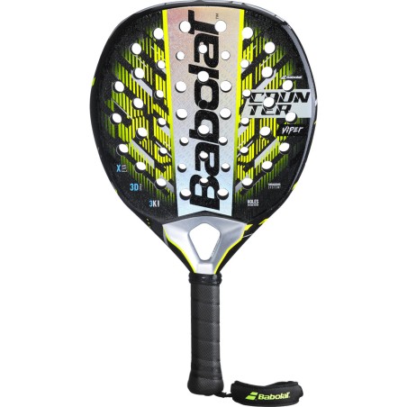 Raquette Padel BABOLAT COUNTER VIPER Jaune / Noir / Gris (365 g) 2025