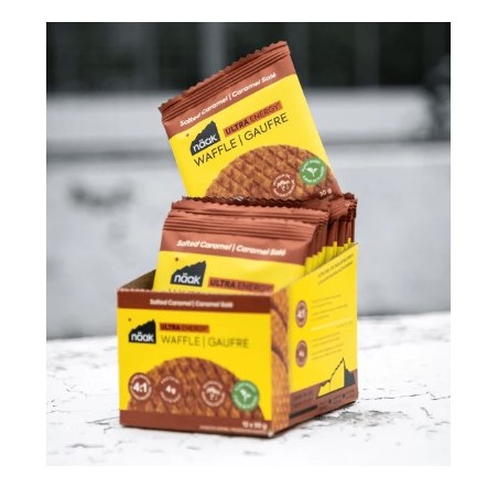 Gaufrettes ENERGETIQUE NAAK ULTRA ENERGY Caramel Beurre Salé 140 Cal 30 g 2024