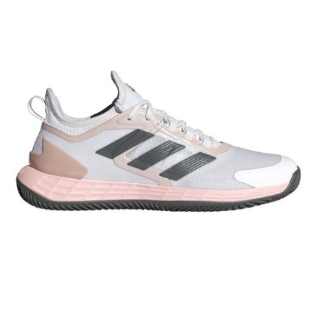 Chaussures ADIDAS Femme ADIZERO UBERSONIC 4 Terre Battue Blanc / Rose
