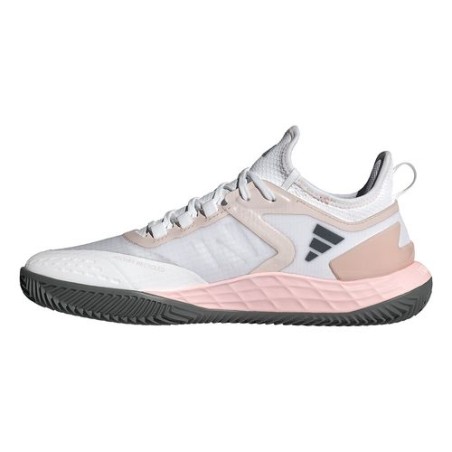Chaussures ADIDAS Femme ADIZERO UBERSONIC 4 Terre Battue Blanc / Rose
