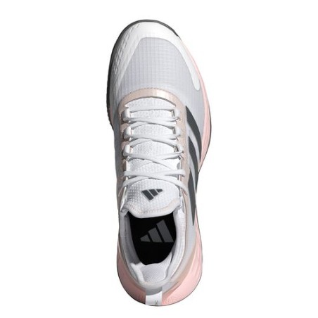 Chaussures ADIDAS Femme ADIZERO UBERSONIC 4 Terre Battue Blanc / Rose PE 2024