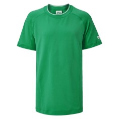 T-Shirt WILSON Junior Garçon TEAM SEAMLESS CREW Vert 2024