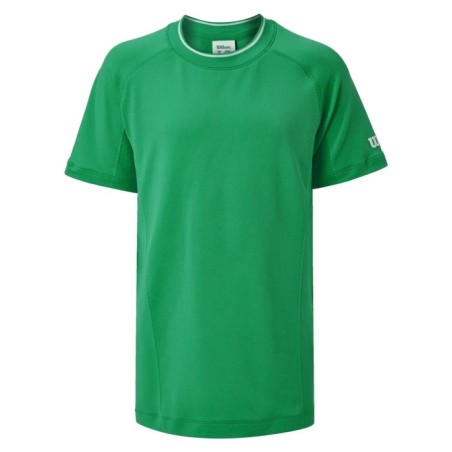 T-Shirt WILSON Junior Garçon TEAM SEAMLESS CREW Vert 2024