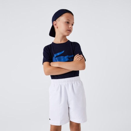 Short LACOSTE SPORT Garçon Blanc PE 2023