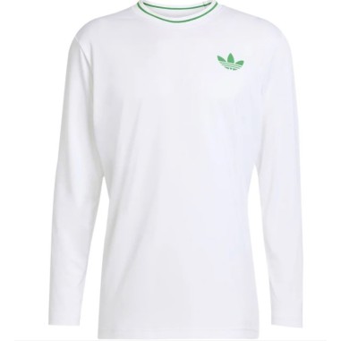 T-Shirt ADIDAS Homme Climacool Manches Longues Blanc / Vert AH 2025