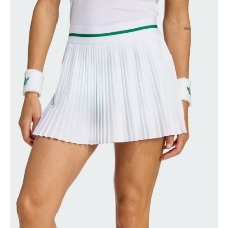 Jupe ADIDAS Femme plissée PLEAT SKIRT PRO ORIGINAL Blanc AH 2025