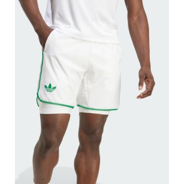 Short ADIDAS Homme 2N1 CLIMACOOL ORIGINAL Blanc / Vert AH 2025
