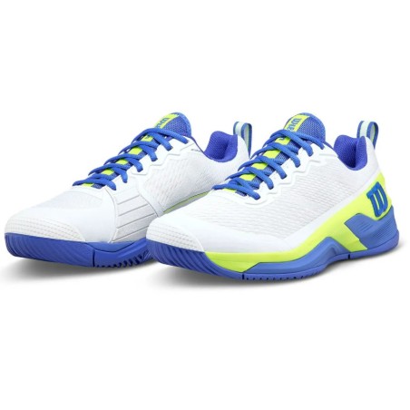 Chaussures WILSON Homme RUSH PRO 4.5 Toutes Surfaces Blanc / Violet AH 2025
