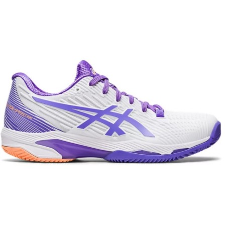 Chaussures ASICS Femme SOLUTION SPEED FF 2 Terre Battue Blanc/Violet PE 2023