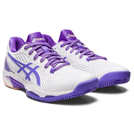 Chaussures ASICS Femme SOLUTION SPEED FF 2 CLAY Blanc / Violet PE 2023