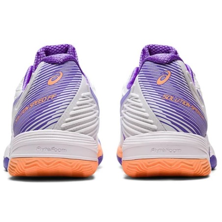 Chaussures ASICS Femme SOLUTION SPEED FF 2 Terre Battue Blanc/Violet PE 2023