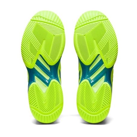 Chaussures ASICS Femme SOLUTION SPEED FF 2 Terre Battue Vert fluo PE 2023