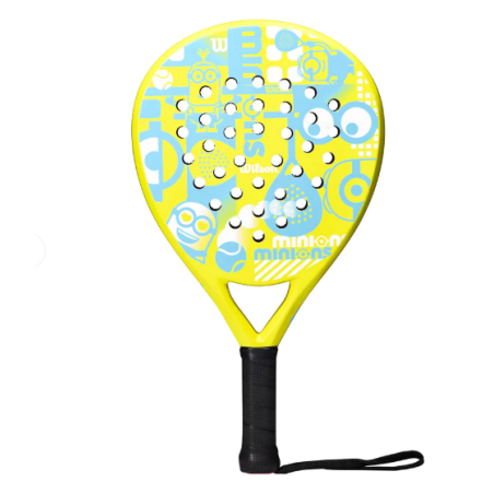 Raquette Padel Junior WILSON MINIONS 2.0 Jaune / Bleu (300g) AH 2023