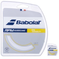 Cordage BABOLAT RPM HURRICANE 1.25mm (12m) Blanc