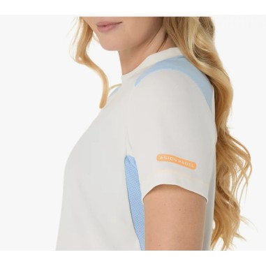 T-Shirt ASICS Femme PADEL COURT SS TOP Blanc /...