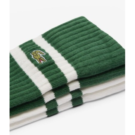 Chaussettes longues BI-PACK LACOSTE Blanc / Vert AH 2025