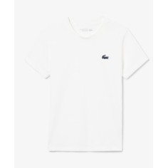 T-Shirt Femme LACOSTE SPORT ULTRA DRY Kaki / Blanc AH 2025