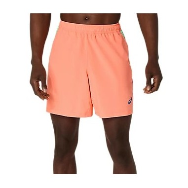 Short Tennis ASICS Homme PADEL COURT 7IN SHORT Corail / Vert AH 2025
