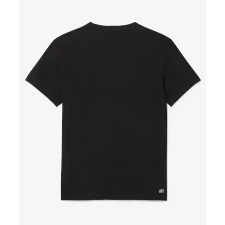 T-Shirt LACOSTE Homme Ultra Dry Logo XXL Noir / Kaki PE 2025