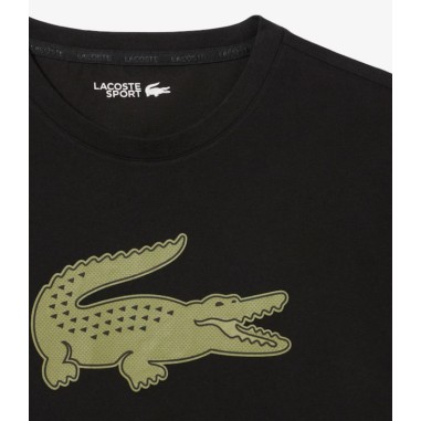T-Shirt LACOSTE Homme ULTRA DRY Logo XXL Noir /...