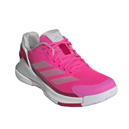 Chaussures Padel ADIDAS Femme CRAZYQUICK LS Rose / Blanc / Rouge PE 2025