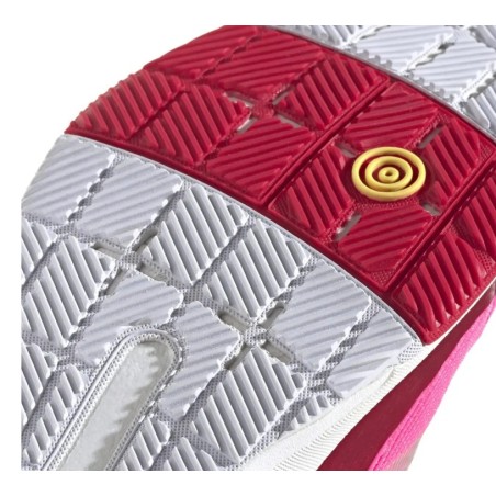 Chaussures Padel ADIDAS Femme CRAZYQUICK LS Rose / Blanc / Rouge PE 2025