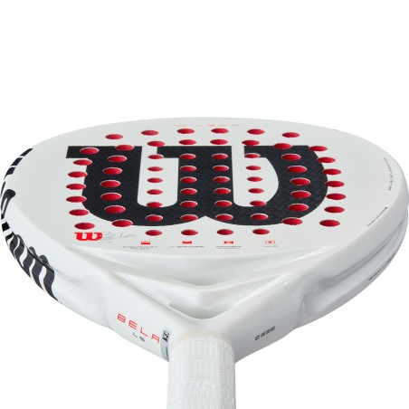 Raquette Padel WILSON BELA LS V3 Blanc / Rouge / Noir (355 g) 2025