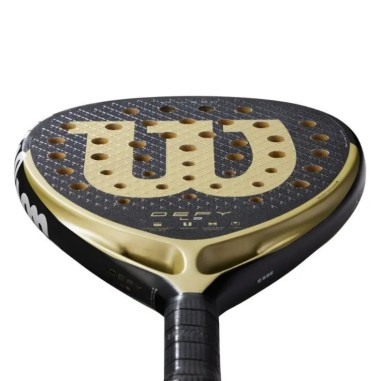 Raquette Padel WILSON DEFY LS V1 Noir / Doré...