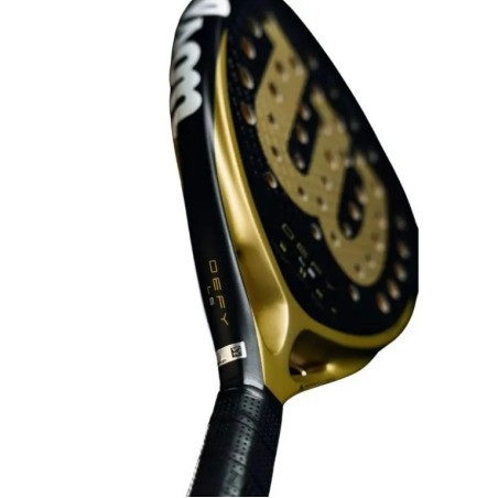 Raquette Padel WILSON DEFY LS V1 Noir / Doré (355 g) 2025