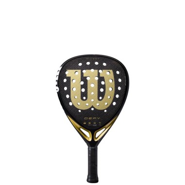 Raquette Padel WILSON DEFY V1 Noir / Doré 2025